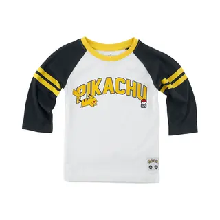 Pokémon - Gaming Longsleeve Voor Kinderen - Kids - Pikachu 025 - Voor Kinderen - Zwart-wit