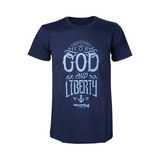 Difuzed Merchandising Uncharted 4 - T-Shirt For God And Liberty (M)