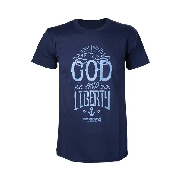 Difuzed Merchandising Uncharted 4 - T-Shirt For God And Liberty (M) thumbnail