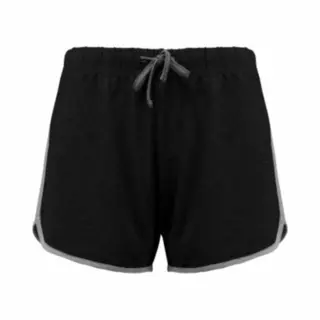 Sportshort Dames Proact PA1021, Zwart/Grijs, Maat L