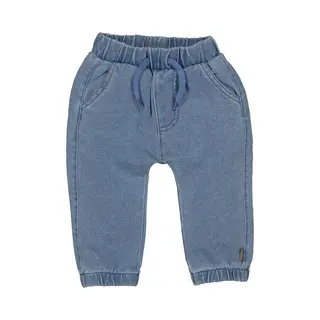 B.E.S.S. - Broek Jog Denim - Stone Wash