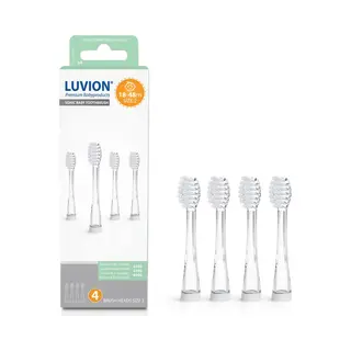 Luvion® Opzetborstel - 18 Tot 48 Maanden - Set 4 Stuks - Geschikt Voor Peuters