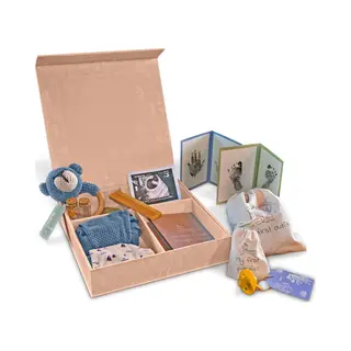 Luvion® Baby Memory Box - Herinneringsdoos - Baby Geschenkset - Kraamcadeau - Babyshower – 23 Delig Cadeau - Meisje