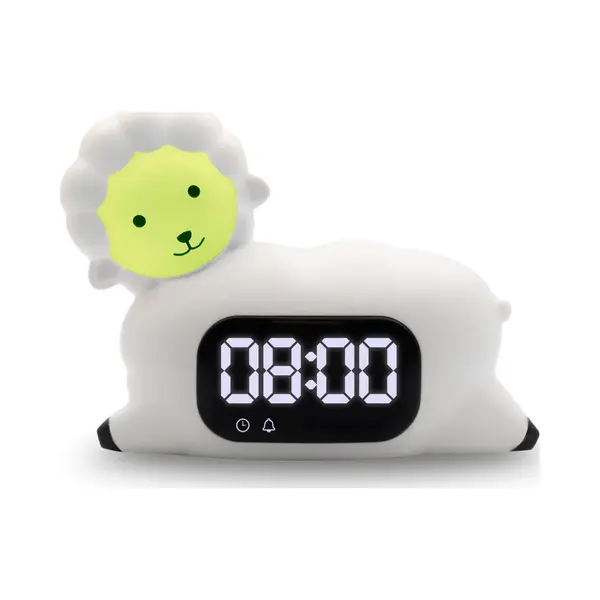 Luvion® Schaap Slaaptrainer - Slaaphulp Voor Kinderen Vanaf De Peuter Leeftijd - Kinderwekker - Slaapwekker - Nachtlamp - Wekker Timer thumbnail