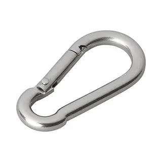ProPlus Karabijnhaak - Rvs - 8 X 80 Mm - Chroom - Niet Geschikt Voor Klimmen