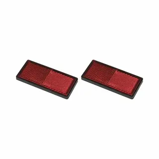 ProPlus Zelfklevende Rode Reflector - Rechthoekig - 85 X 39 Mm - 2 Stuks