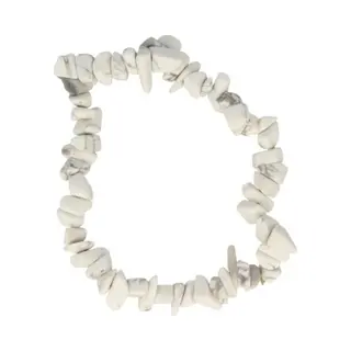 Ruben Robijn Splitarmband Howliet Wit - Edelsteen Armband