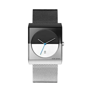 Jacob, Horloge, Jensen 515 Classic Horloge - Jensen Heren Horloge - Zwart - Diameter 32 Mm - Kleur Gecoat Roestvrij, Zwart, (Analoog Horloge, 32 mm)