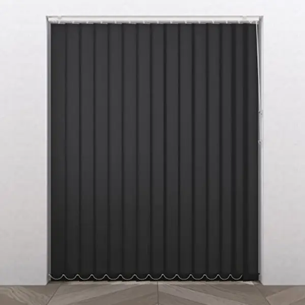 Raamdecoratie.com Lamellenvorhang/Vertikaljalousie - Easy Line - 89mm - Lichtdurchlässig - Schwarz - 40 X 260-5 Lamellen thumbnail