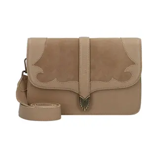 Cowboysbag Schoudertas 'Western' Camel / Donkerbeige