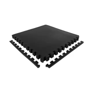VirtuFit Fitness Puzzelmat - Vloermat - 12-delig - 240 X 180 Cm - Zwart