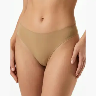 J&C Naadloze String Ice Silk, Beige Maat L