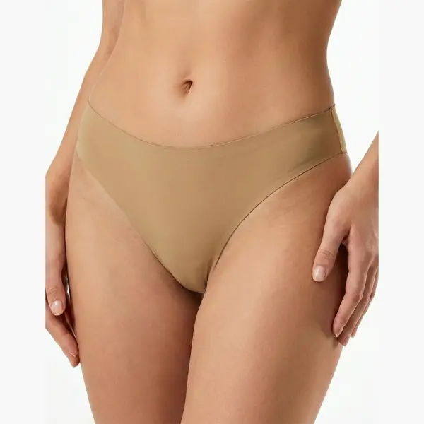 J&C Naadloze String Ice Silk, Beige Maat L thumbnail
