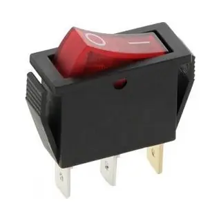 Abc-Led Schakelaar - Rood - 12 Volt - 20A - Verlicht