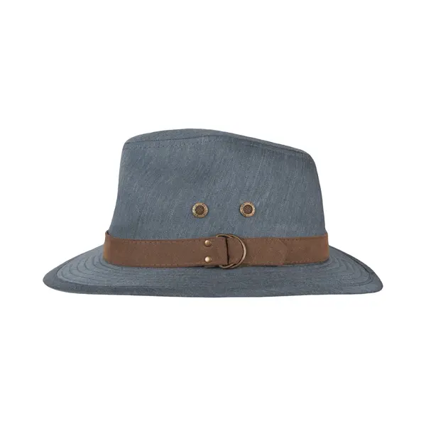 Hatland - Uv Fedora Hoed Voor Heren - Yorden - Marineblauw - Maat M (57CM) thumbnail