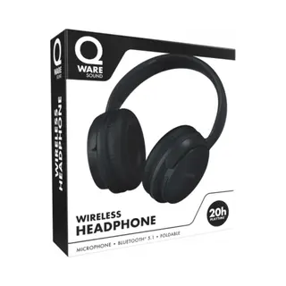 Qware - Draadloze Koptelefoon - Draadloos- Bluetooth 5.1 - Headset - Headphone - Volumeknoppen - Usb-C - 20h Luisteren Op 50% - Vouwbaar Design -