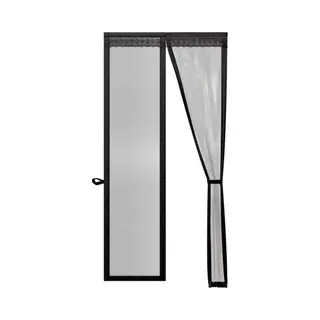 O'Daddy Deurgordijn Deluxe Fiber - Magnetisch Vliegengordijn - Voor Nieuwbouw En Standaard Deuren - Eenvoudige Installatie - Zwarte Hor - 92x230cm