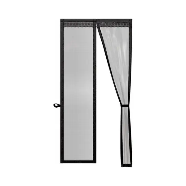 O'Daddy Türvorhang Deluxe Fiber – Magnetisch – Fiberglas – 92 X 230 Cm – Schwarz thumbnail