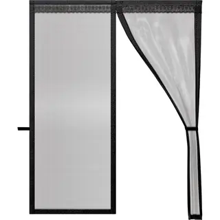 O'Daddy Deurgordijn Deluxe Fiber - Magnetisch Vliegengordijn - Voor Nieuwbouw En Standaard Deuren - Eenvoudige Installatie - Zwarte Hor - 184x230 Cm