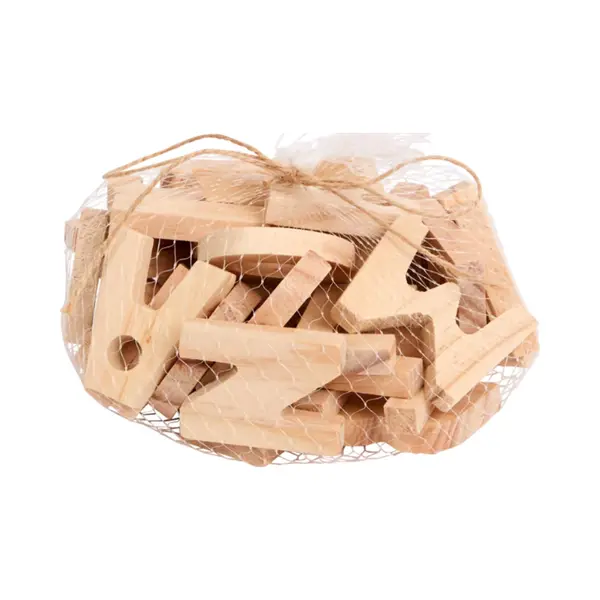Houten Letters - Alle Letters Van Het Alfabet - 36 Stuks thumbnail