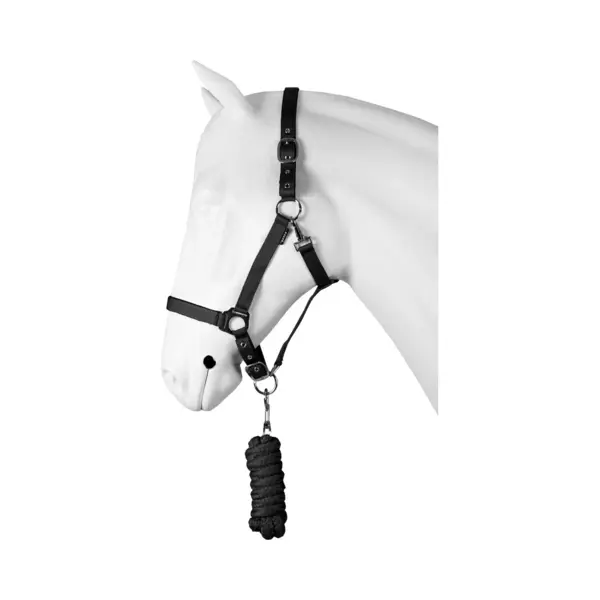 Horka Halsterset Dime Zwart Maat Pony thumbnail
