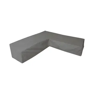 Eurotrail Waterdichte Hoes Voor L Vormige Loungeset, Hoekbank, Cantonic 330x330x100/70 Cm, Grijs