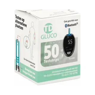 Ht One Glucose Teststrips Ht One - Blauw - Past Op Ht One Glucosemeter