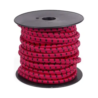 Benson Elastiek Op Rol - Weerbestendig - Multifunctioneel - 15m - Ø 10mm - Rood Met Blauwe Strepen