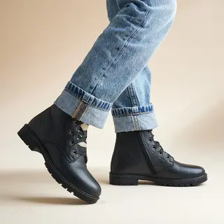 Muyters Veterboots Zwart Leer - Maat 31 - Kinderschoenen