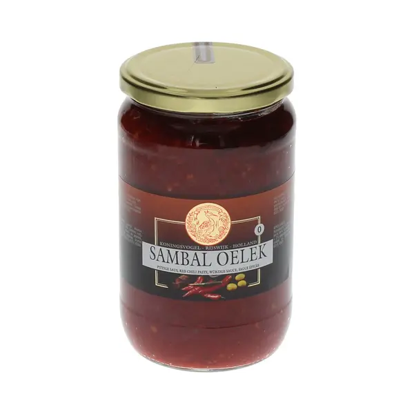 Koningsvogel Sambal Oelek 720g Uleg Oleg Chili Chilli Paste Scharf thumbnail
