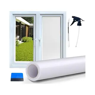 Perfect Cover Fensterfolie Sichtschutz Selbstklebend 120 X200 Cm– Milchglasfolie Fenster Blickdicht Für Bad & Küche – Fensterfolie Selbsthaftend Ohne Kleber,