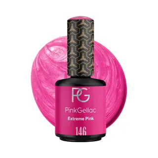 Pink Gellac Uv Gel Nagellack - 146 Extreme Pink 15 Ml - Lang Anhaltend Uv Nagellack Pink - Gel Uv Für 14 Tage Nägel In Salonqualität - Made In