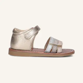 Ton & Ton Meisjes Platte Sandalen - Paiva - Goud - Leer - Platte Zool - Maat 30