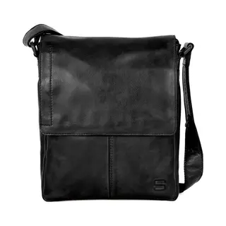 Spikes & Sparrow Leren Crossbodytas Met Klep - Stan - Zwart