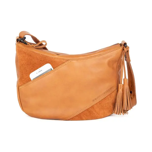 Spikes & Sparrow Leren Crossbodytas - Lorain - Brandy thumbnail