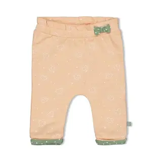 Feetje Broek Aop Hearts Perzik Mt.68