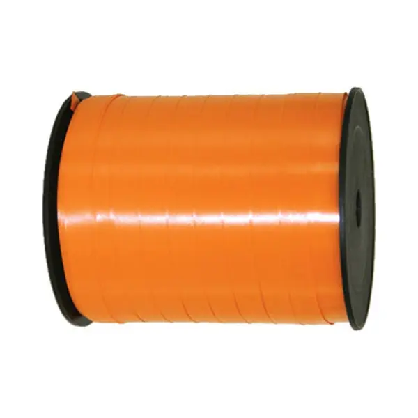 Cadeaulint - Oranje - 5 Mm X 500 Meter - Sierlint - Kadolint - Linten - Krul Linten Voor Bloemen/ballonnen thumbnail