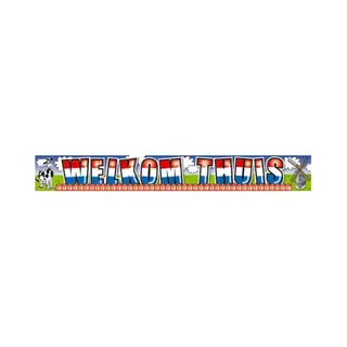 Folat Welkom Thuis Banner Xl - 5 X 10 Meter - Hollands Thema - Gevelvlag