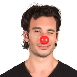 Boland Clowsneus - Rood - Kunststof - Carnaval - Verkleden - Clown