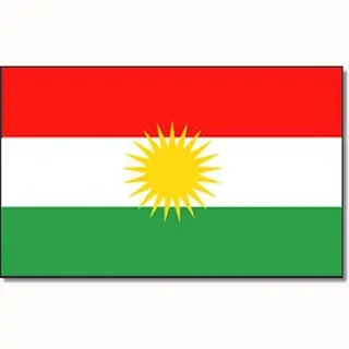 Vlag Koerdistan - 90 X 150 Cm - Koerdische Vlaggen - Kurdistan