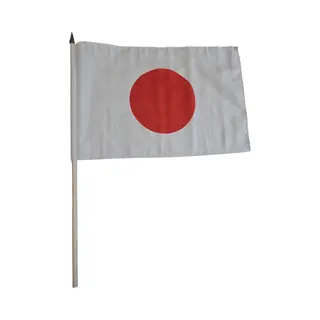 Luxe Grote Zwaaivlaggen Japan - 30 X 45 Cm - Op Stokje - Japanse Feestartikelen - En Versieringen