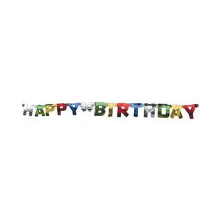 Wenslijn Happy Birthday Slinger - 1, 5 Mtr - Verjaardag Feestslinger - Karton