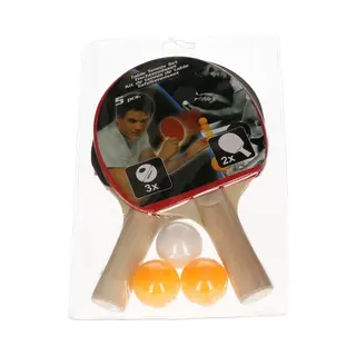 Eddy Toys Tafeltennisbatjes - Incl. Pingpong Balletjes - Tafeltennis Set