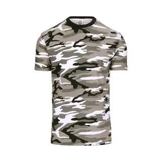 Camouflage Shirt - Grijs - Urban - Korte Mouw - T-shirt L