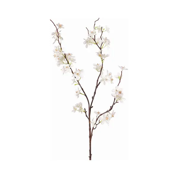 Bellatio Flowers & Plants Witte Appelbloesem - Kunstbloem/tak - 57 Bloemetjes - 84 Cm - Nepbloemen - Kunstbloemen thumbnail