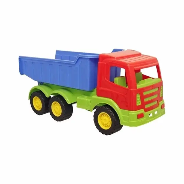 T & F creations Kinder Speelgoed Kiepwagen - Rood - 70 Cm - Bouwplaats En Zand Speelgoed thumbnail