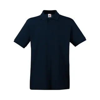 Fruit Of The Loom Poloshirt Premium - Donkerblauw - Heren - Katoen - 180 Grams Xl