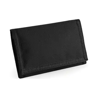 Bagbase Portemonnee - Zwart - 13 X 18 Cm - Portefeuille Met Klitteband