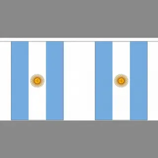 Argentinie Vlaggetjes Vlaggenlijn Slinger - 900 Cm - Polyester - Binnen/buiten - Versiering/feestartikelen