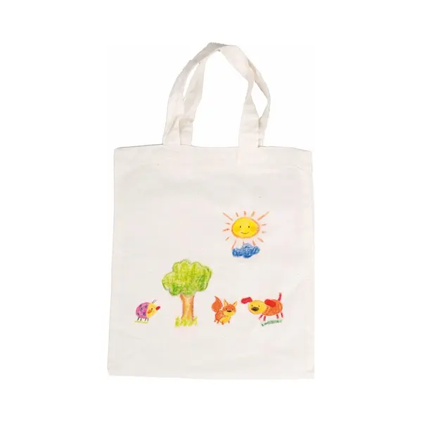 Inkleurbaar Tasje Blanco - Diy - 38 X 42 Cm - Fairtrade Katoen thumbnail